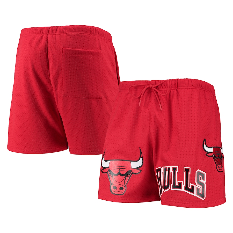 Men's Chicago Bulls Red Chenille Shorts Men's Chicago Bulls Red Chenille Shorts